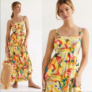 Farm Rio for Anthropogie Tropical dress size small